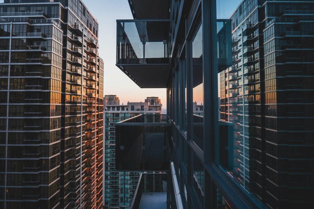 high-rise balconies