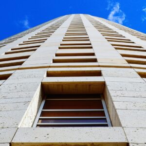 high rise window installation